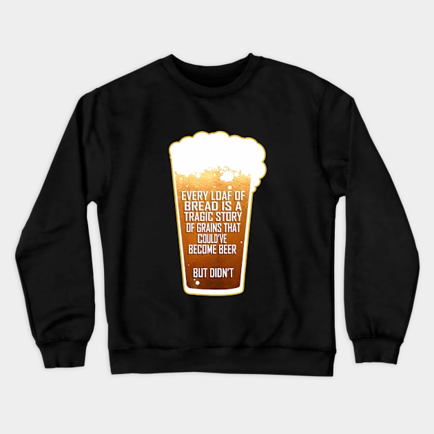 The Tragic Story of Bread Crewneck Sweatshirt by kylewillis